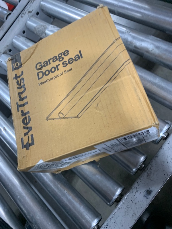 Photo 1 of EverTrust Garage Door Bottom Seal – Weatherproof Stripping Rubber Seal with 5/16” T-Ends. Protect Your Garage from Weather and Dust with EPDM Rubber Garage Door Draft Stopper (10 Ft)