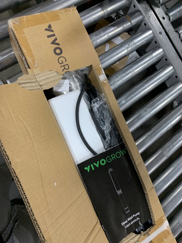 Photo 1 of VIVOGROW Submersible Deep Well Pump, 0.5HP 115V/60HZ, 33GPM, 148ft Head, Stainless Steel Water Pump with Additional Brass Check Valve and 33ft Power Cord for Irrigation, Industrial & Home Use