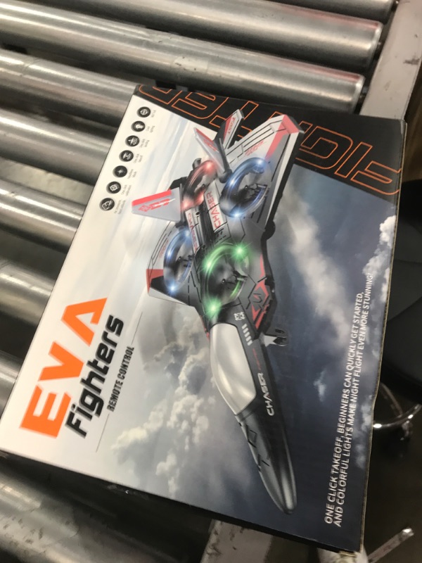 Photo 1 of jogpun RC Plane Drones for Kids Remote Control Airplane, Aircrafts for Boys and Girls, Jet RC Helicopter Drone with LED Lights, Altitude Hold, 360° Flip, 2 Rechargeable Batteries Fly Toy