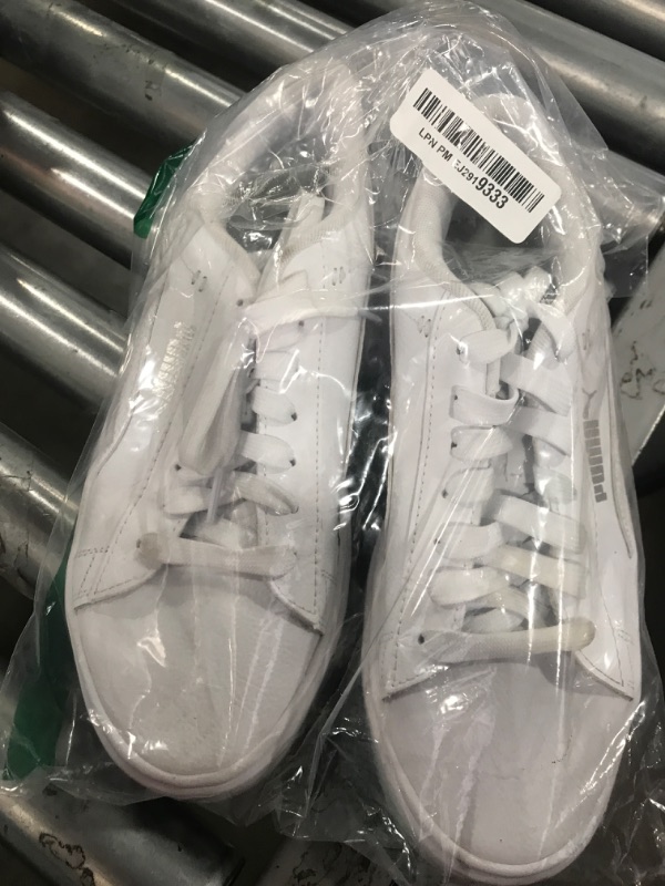 Photo 1 of PUMA Women's Smash Platform V3 Sneaker White White Silver, 8