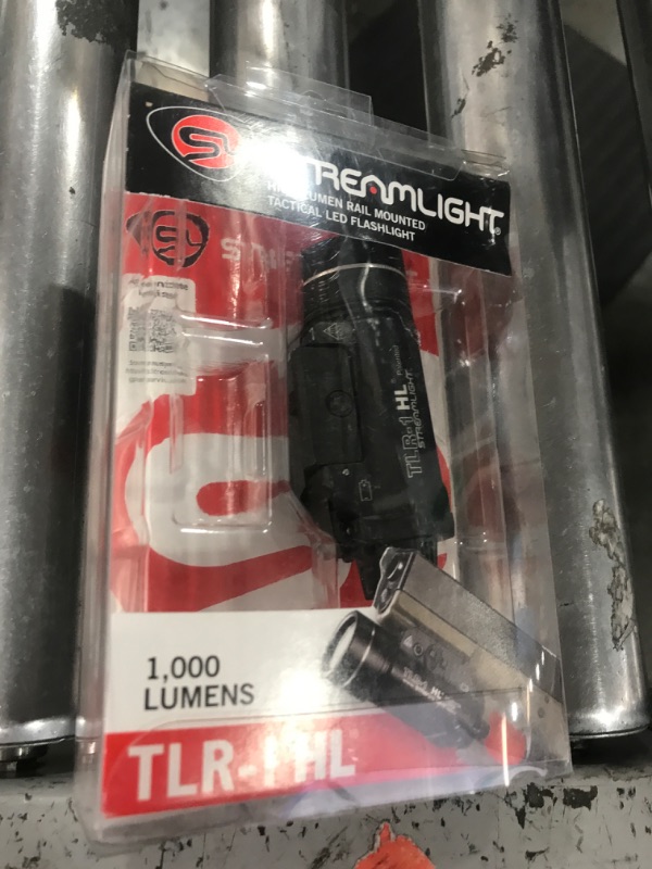 Photo 1 of Streamlight 69260 TLR-1 HL 1000-Lumen Rail Mounted Strobing Tactical Weapon Light with Rail Locating Keys and Lithium Batteries, Black