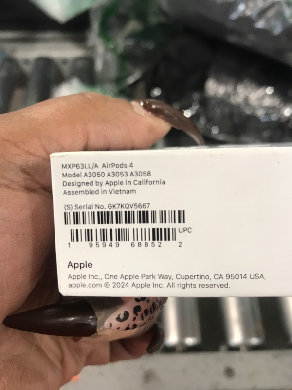 Photo 1 of Apple AirPods 4 Wireless Earbuds, Bluetooth Headphones, Personalized Spatial Audio, Sweat and Water Resistant, USB-C Charging Case, H2 Chip, Up to 30 Hours of Battery Life, Effortless Setup for iPhone
