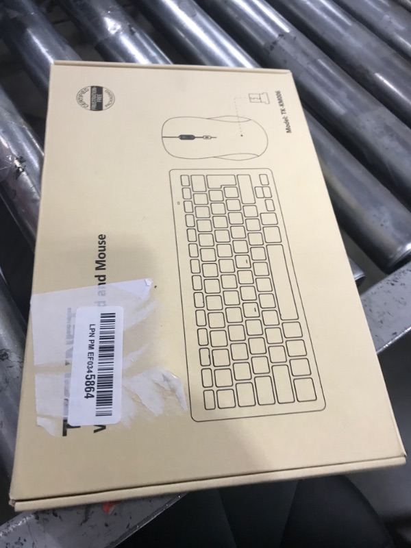 Photo 1 of TECKNET Wireless Keyboard and Mouse Combo, Mini Cordless Computer Keyboard and Mouse Set 2.4GHz, Silent Adjustable 1600 DPI, Quiet Click, Lag-Free for Computer, Laptop, PC, Windows, Mac, Chrome OS