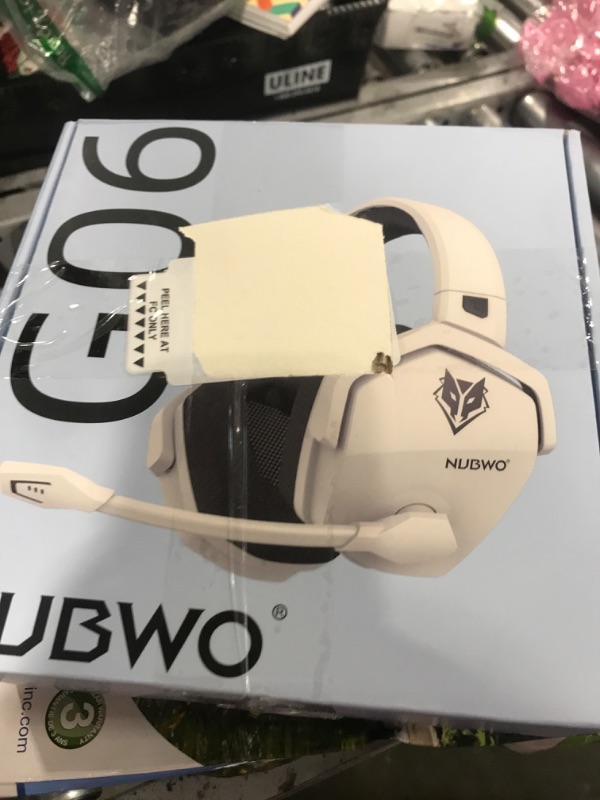 Photo 1 of NUBWO G06 Dual Wireless Gaming Headset with Microphone for PS5, PS4, PC - 23ms Low Latency Audio - 100-Hour of Playtime - 50mm Drivers (White-Black)