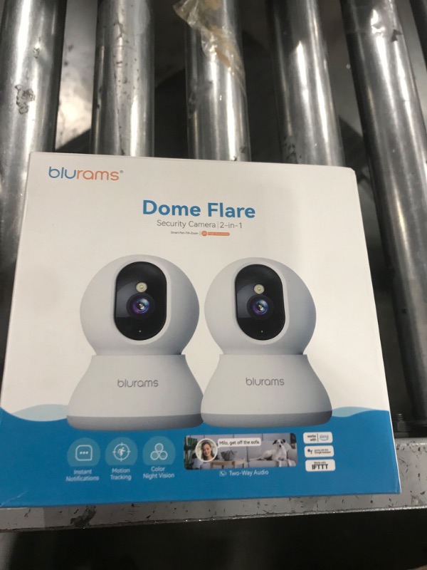 Photo 1 of blurams Cameras for Home Security, 2K Pet Camera with Phone App, 360° PTZ Indoor Cameras, 2-Way Talk, Motion Tracking, Color/IR Night Vision, Cloud&SD, Works with Alexa (2Pack, 5GHz/2.4GHz Dual-Band)