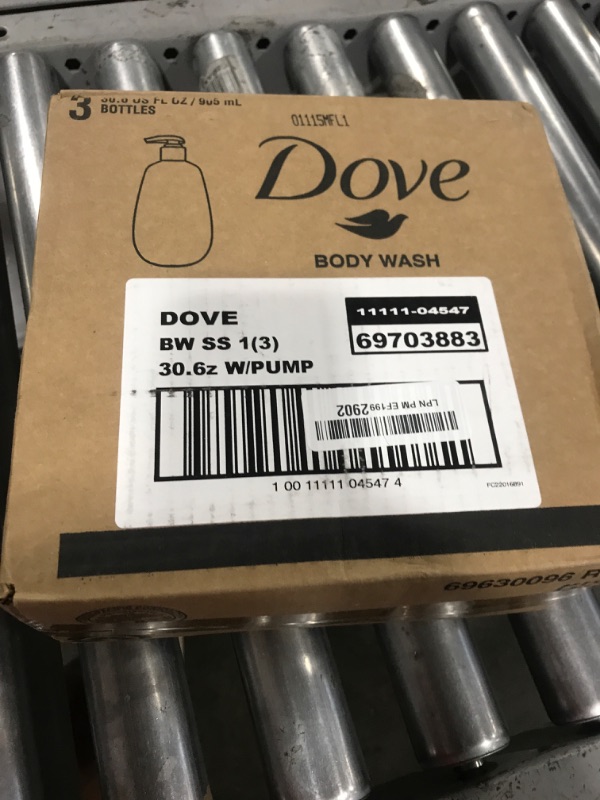 Photo 1 of Dove Body Wash 3 Count Sensitive Skin For 24hr Lotion-Soft Skin Moisturizing Skin Cleanser Gentle Hypoallergenic Formula with No Sulfates No Parabens