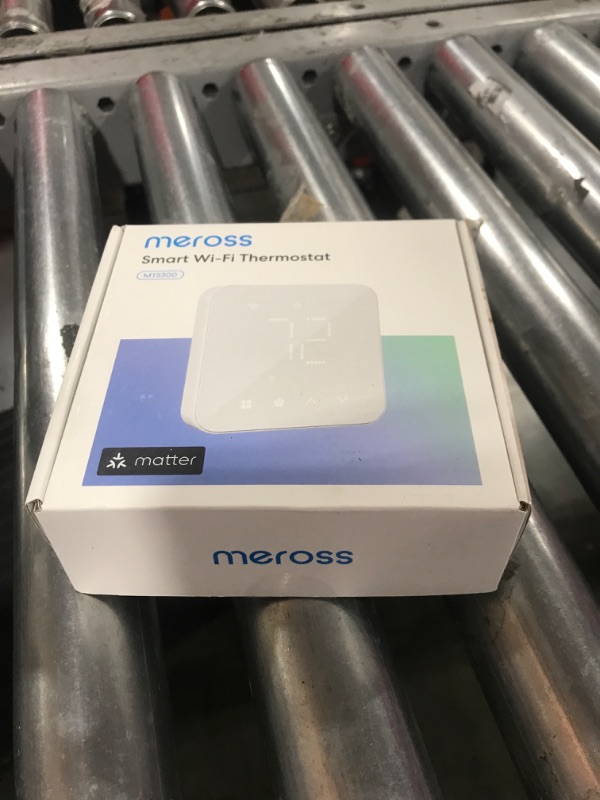 Photo 1 of meross Smart Thermostat for Home, WiFi Thermostat Works with Matter, Alexa, Apple Home, Google Assistant, App & Voice Control, 7x24h Scheduling, Energy Saving, C-Wire Required
