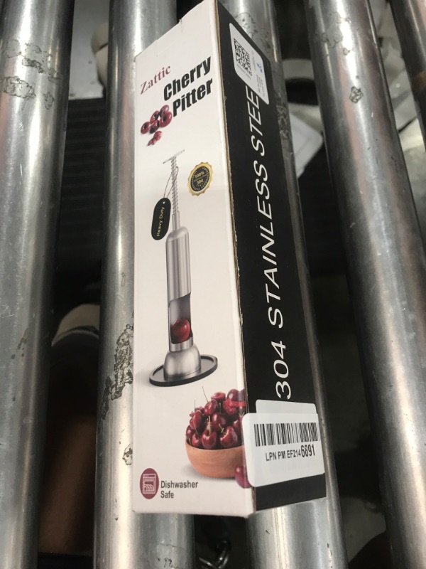 Photo 1 of Zattic Cherry Pitter, 304 Stainless Steel Cherry Pit Remover and Corer for Large & Small Cherries, Heavy Duty, Dishwasher-Safe, Time-Saving, Effortless to Use Cherry Stoner (Press-Type)
