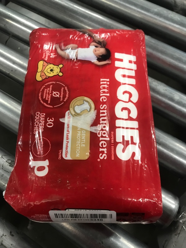 Photo 1 of Huggies Newborn Diapers, Little Snugglers Baby Diapers, Size Preemie (up to 6 lbs), 30 Count