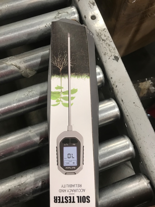 Photo 1 of 4-in-1 Soil Moisture Meter Digital Plant Temperature/Soil Moisture/PH Meter/Sunlight Intensity Backlight LCD Display Soil Test Meter for Gardening, Farming and Outdoor Plants