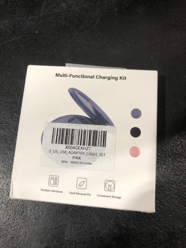 Photo 1 of Elebase USB Charging Adapter Kit,USB to USBC Adapter Set,Type C to USB 3.0 OTG iOS Micro Multi Portable Converter Case with 1Ft 100W Charger Cable for iPhone 16 15 Max Pro,Samsung Galaxy S24 S23 Plus