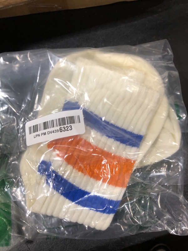 Photo 1 of Fszsaa Fun Novelty Retro Striped Crew Socks Athletic Half Calf Casual Cotton Socks Women