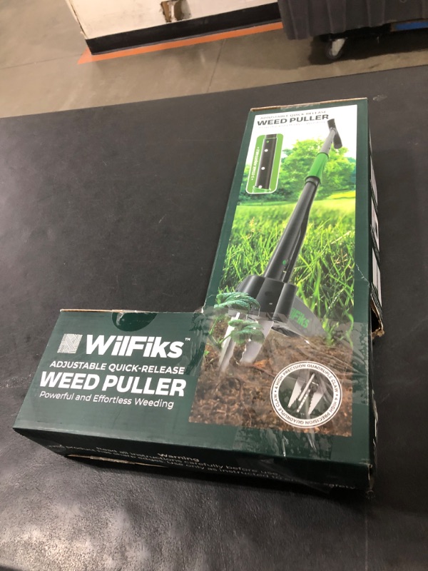 Photo 1 of Puller Tool with Long Adjustable Handle (36", 40", & 45"), Quick-Release Weed Ejector Mechanism, Lightweight Aluminum Stand-Up Heavy Duty Weed Remover, 4-Claw Head & Foot Pedal for Easy Weeding