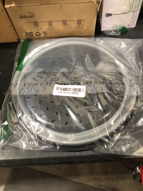 Photo 1 of Collapsible Microwave Splatter Cover, 10.5 Inch, Dishwasher-safe, Microwave Plate Cover With Steam Vent?BPA-Free Silicone & Plastic(black)