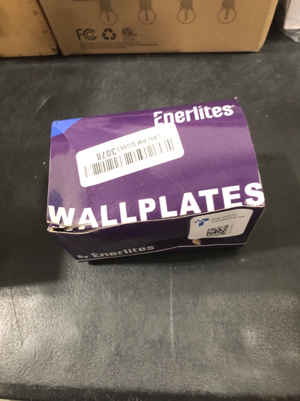 Photo 1 of ENERLITES Decorator Light Switch or Receptacle Outlet Wall Plate, Size 1-Gang 4.50 Inches x 2.76 Inches, Unbreakable Polycarbonate Thermoplastic, 8831-W-10PCS, White (10 Pack), UL Listed