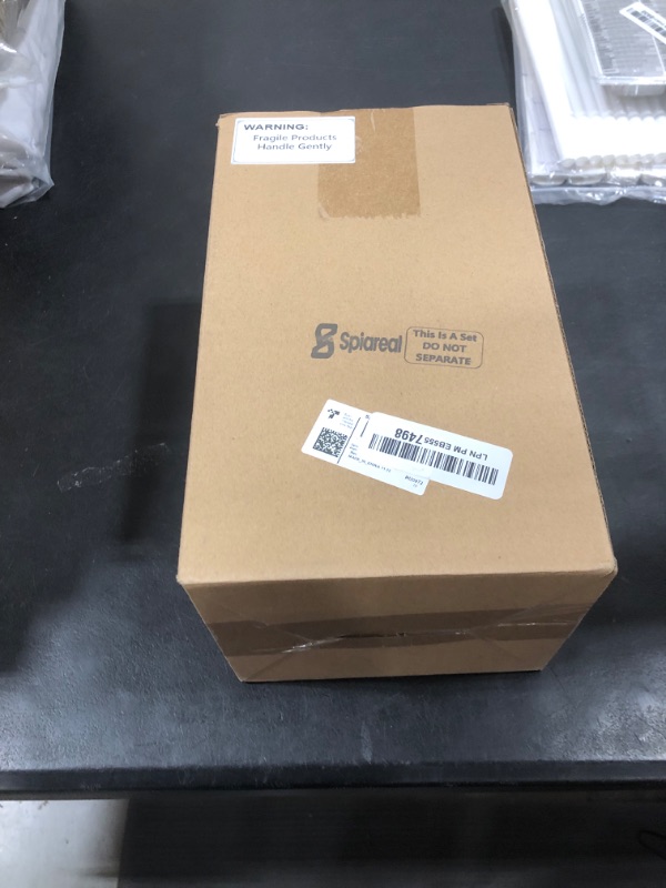 Photo 1 of Spiareal Spinning Clear Business Card Holder 3.5" x 2" Acrylic Sticker Display Stand Appointment Cards Rotating Stand 3 Tier Brochure Display Holder for Tabletop Office Home Desk(5.9 x 9.8 Inch)