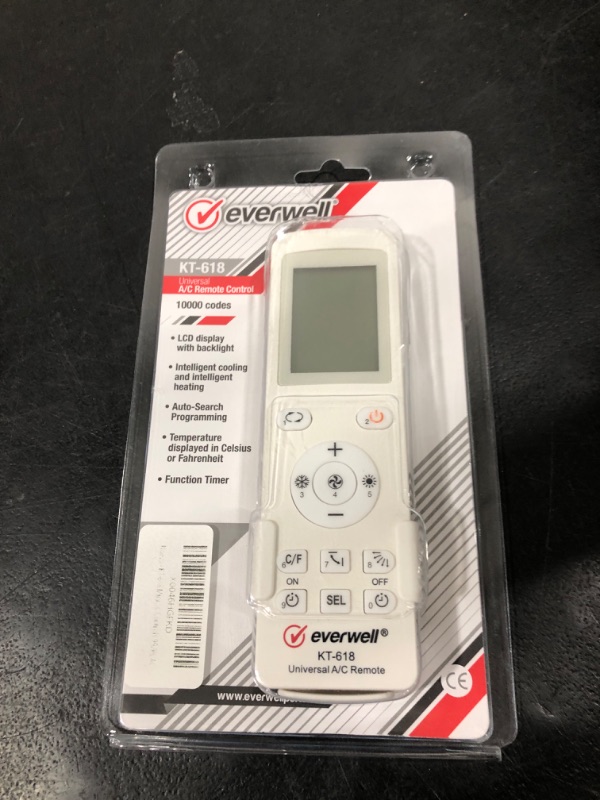 Photo 1 of GENERIC KT-618 Mini Split Universal Remote Control,10000 Codes, Controls 99.9% AC, Beige