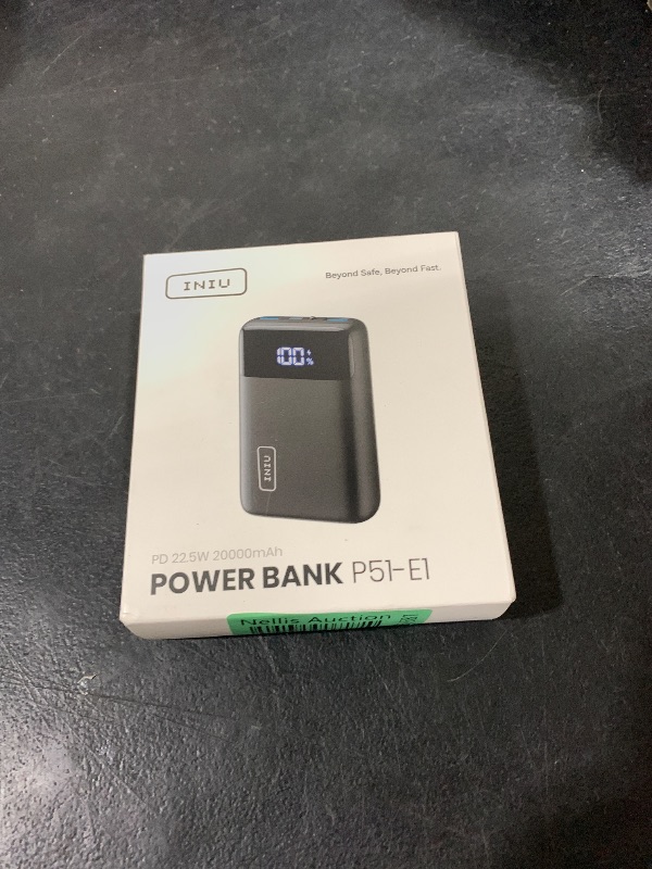 Photo 1 of INIU Portable Charger, Smallest 22.5W 20000mAh USB C in & Out Power Bank Fast Charging, PD 3.0+QC 4.0 LED Display Phone Battery Pack Compatible with iPhone 16 15 14 13 Pro Samsung S23 Google iPad etc
