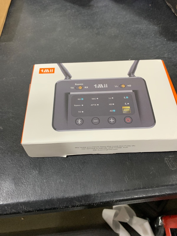 Photo 1 of 1Mii B03Pro Bluetooth 5.3 Transmitter Receiver for Home Stereo TV, HiFi Wireless Audio Adapter with Audiophile DAC & AptX HD/Low Latency, Long Range, Optical RCA AUX 3.5mm Outputs/Inputs