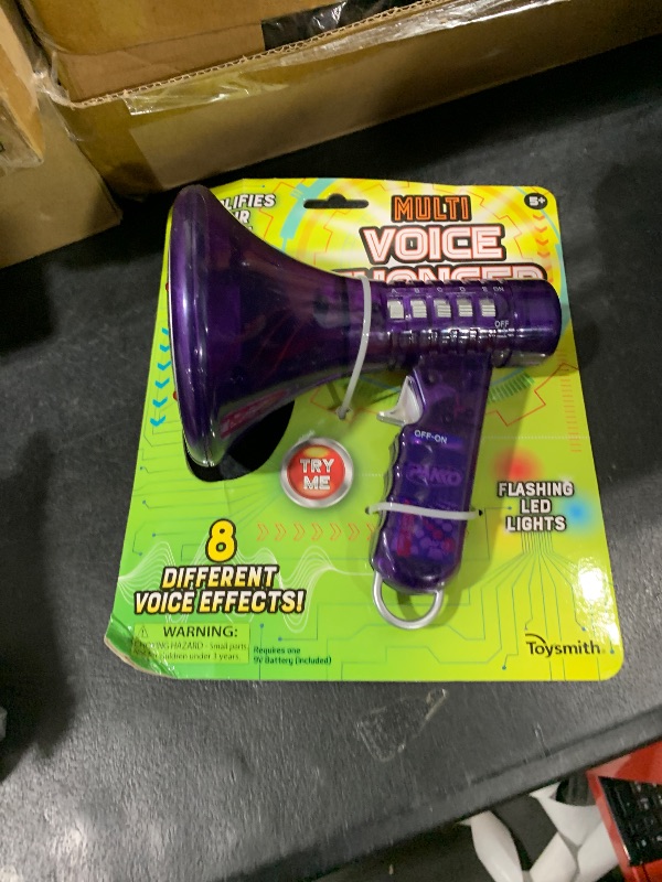Photo 1 of Toysmith Tech Gear Multi Voice Changer – Amplifies Voice with 8 Fun Effects, Fun Toy or Gift for Kids Ages 5+- Christmas Gifts, Stocking Stuffer, 6.5”, Colors May Vary