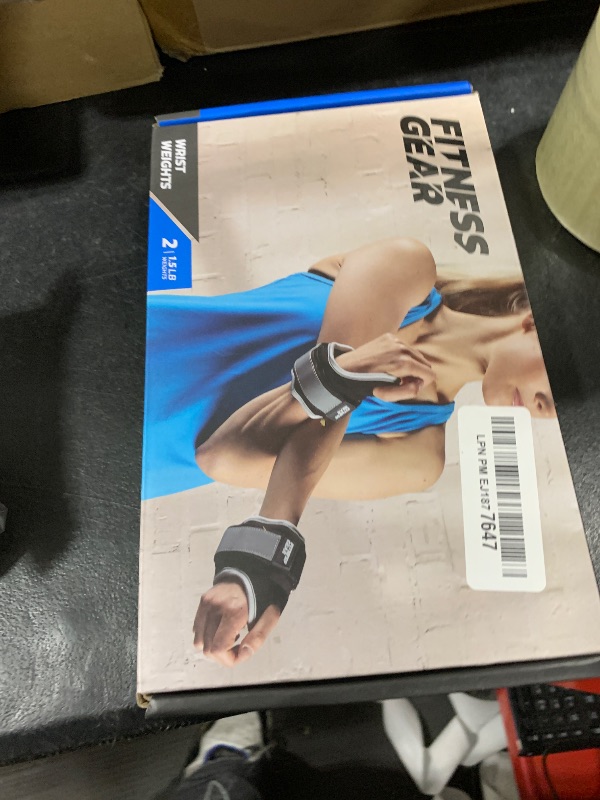 Photo 1 of AceSpear Wrist Weights with Thumb Loops Lock for Men Women 1lb*2 2lbs*2 3lbs*2 Ankle Weights Weighted Gloves Wristbands for Running Strength Training Walking Exercises (2 lbs x 2, Black)