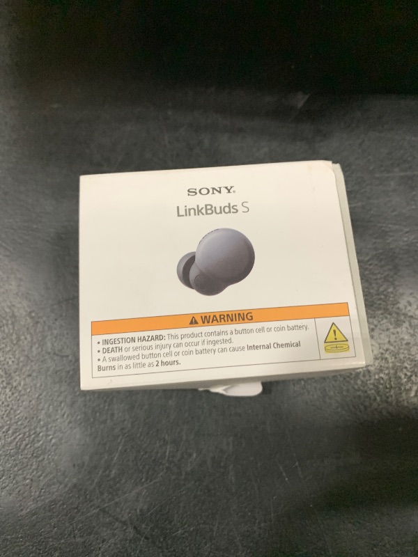 Photo 1 of Sony LinkBuds S Truly Wireless Noise Canceling Earbud Headphones with Alexa Built-in, Bluetooth Ear Buds Compatible with iPhone and Android, Black