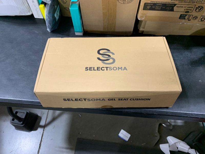 Photo 1 of SelectSoma Gel Seat Cushion for Long Sitting Pressure Relief for Back, Sciatica, Coccyx, Tailbone Pain - Cushion for Office Chair, Wheelchair, Car & Truck, Patio Chairs - Egg Seat Pad