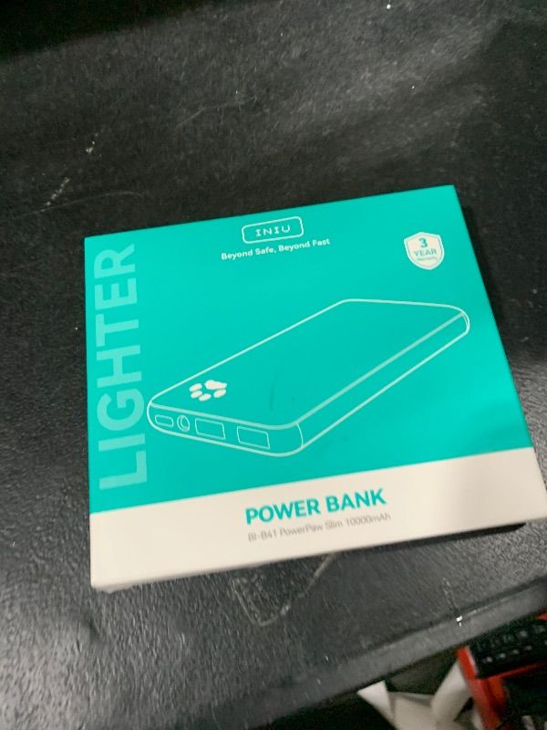 Photo 1 of INIU Portable Charger, Slimmest 10000mAh 5V/3A Power Bank, USB C in&out High-Speed Charging Battery Pack, External Phone Powerbank Compatible with iPhone 16 15 14 13 12 Samsung S22 S21 Google iPad etc