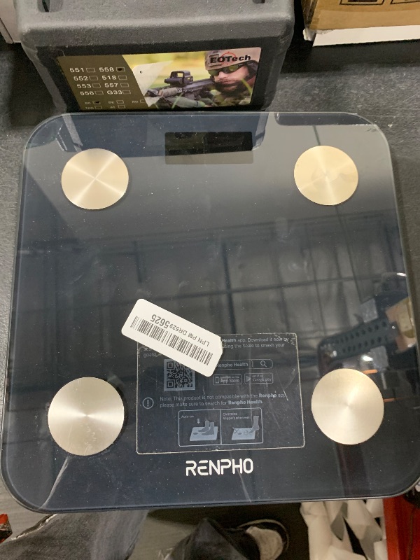 Photo 1 of RENPHO Scale for Body Weight, Digital Weighing Elis Scales with Body Fat, FSA/HSA Eligible Smart Bluetooth Body Fat Measurement Device, Body Composition Monitor with Smart App, 396lbs