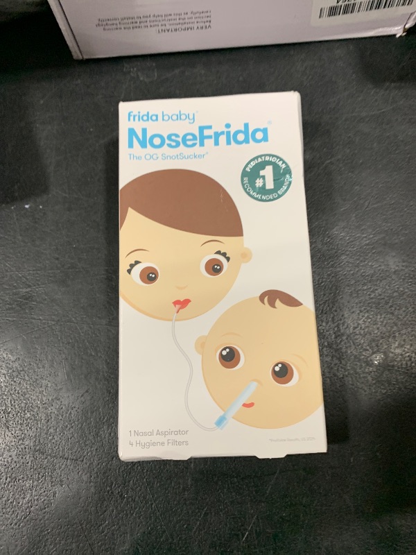 Photo 1 of Frida Baby NoseFrida SnotSucker for Baby, Nasal Aspirator for Baby, Nose Sucker Nasal Aspirator for Allergy Relief + Congestion Relief, FSA/HSA Eligible