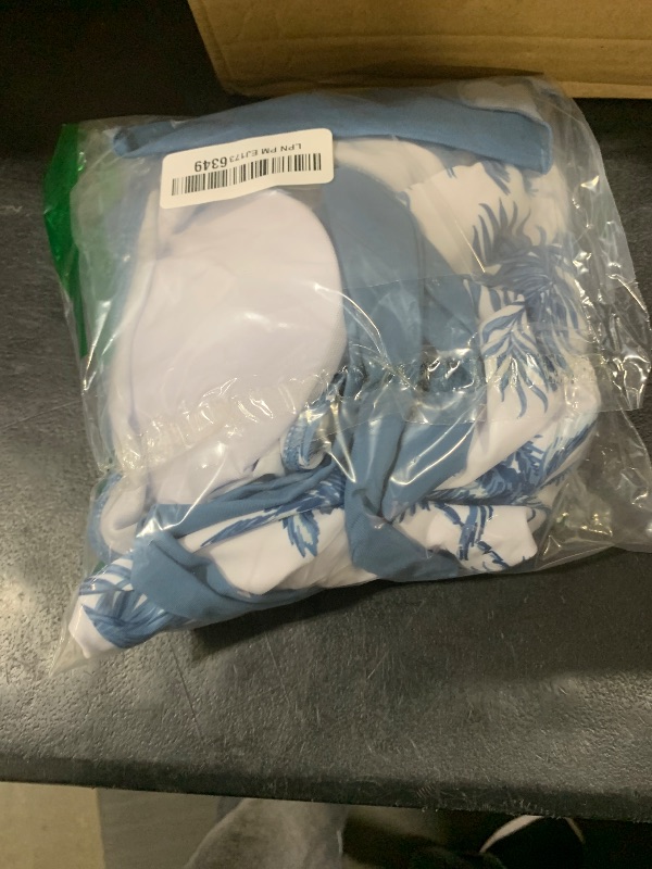 Photo 1 of Tomolant Girls Swimsuits Size 14-16 Blue One Piece Girls'Swimwear Tropical Print with Adjustable Straps Bathing Suit with Cover Up