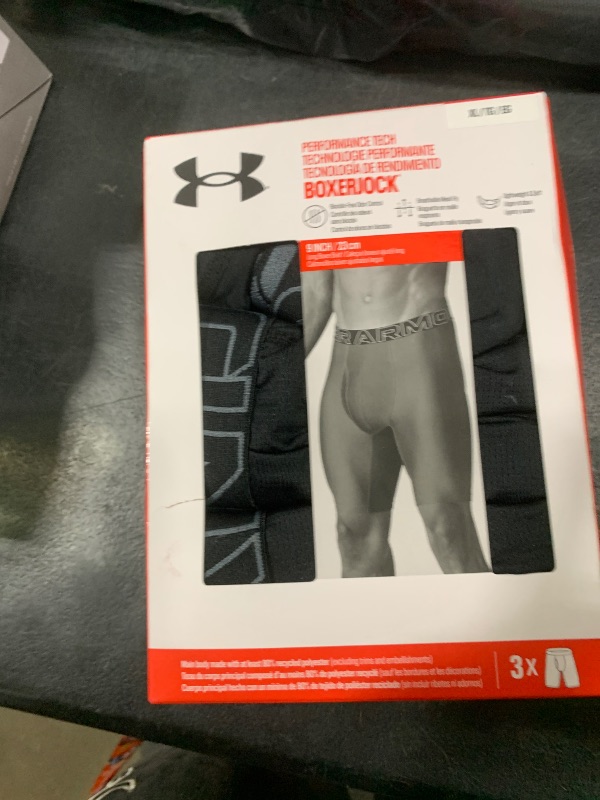 Photo 1 of Under Armour Men's Multi-Pack Performance Tech Long-Leg Boxer Brief, 9" Inseam, All-Day Comfort