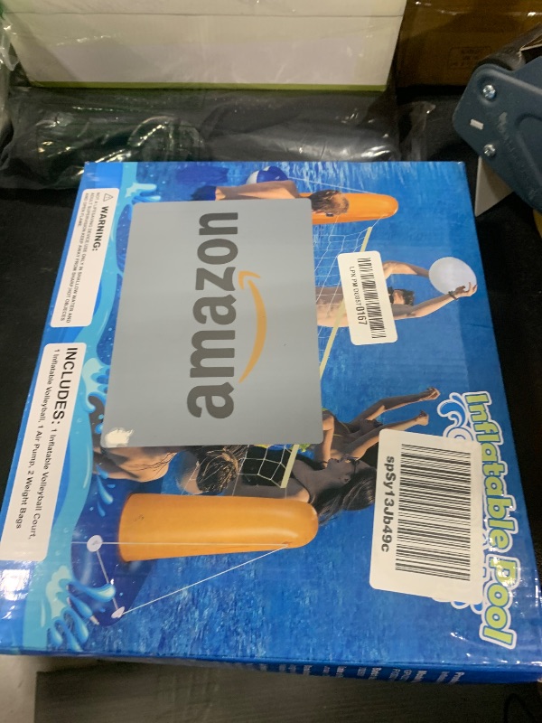 Photo 1 of KIDDITOY Pool Volleyball Net, Pool Volleyball Set for Inground with Water Ball and Ball Pump, 2025 Swimming Pool Games for Adults, Perfect for Floating Pool Party Toys Games (115" x30’’x38’’)