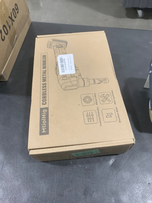 Photo 1 of Cordless Metal Nibbler for DeWalt 20V Battery (No Battery), 18-Gauge Electric Nibbler with Assist Handle & 2 Blades, 1900RPM Brushless Metal Cutter for Stainless Steel, Aluminum, 3-Speed Settings