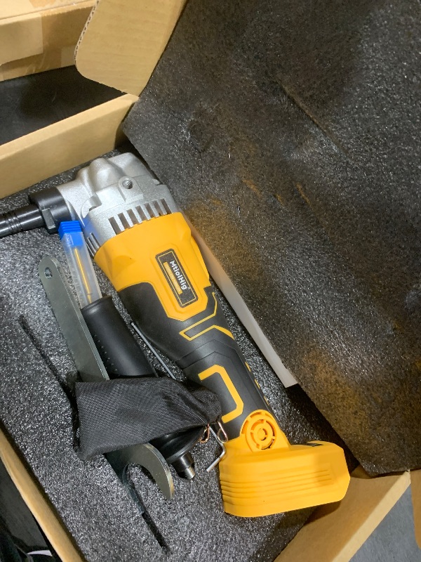 Photo 1 of Cordless Metal Nibbler for DeWalt 20V Battery (No Battery), 18-Gauge Electric Nibbler with Assist Handle & 2 Blades, 1900RPM Brushless Metal Cutter for Stainless Steel, Aluminum, 3-Speed Settings