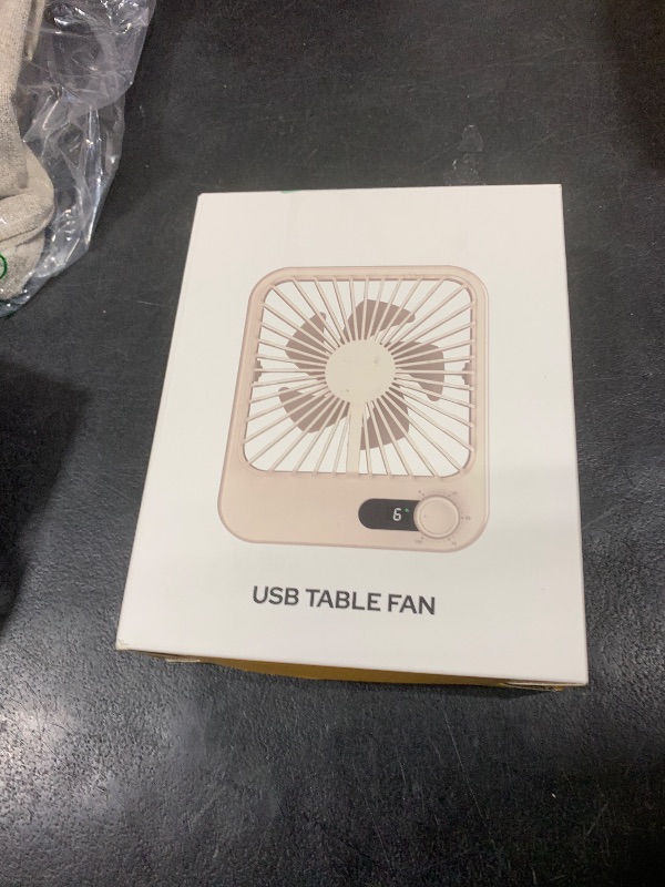 Photo 1 of Cooperwin Travel Fan for Sleeping, 6.8" Small Portable Fan Rechargeable Battery Powered, 100 Speeds Personal Mini Desk Fan for Office Bedroom, Cruise Ship Beach Vocation Travel Essentials, White