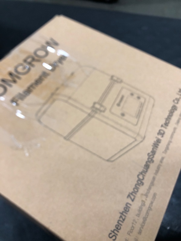 Photo 1 of Comgrow 3D Printer Filament Dryer Box, Comgrow 3D Filament Storages, Keeping Filaments Dry During 3D Printing, Compatible with 1.75mm/2.85mm PLA ABS Material, Filament Dehydrator, Spool Holder