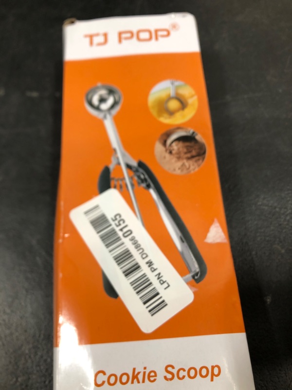 Photo 1 of Small Cookie Scoop 2 tsp, Professional Stainless Steel Ice Cream Scoop 30 mm, Melon Baller Scoop Good Soft Grips, Quick Trigger Release