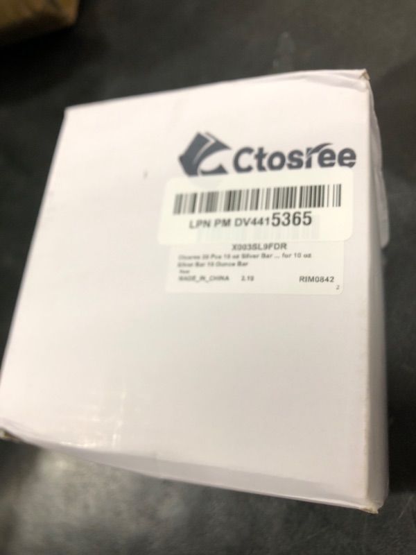 Photo 1 of Ctosree 20 Pcs 10 oz Silver Bar Case 10 oz Clear silver Bar Storage Box Acrylic Storage Container Fit for 10 oz Silver Bar 10 Ounce Bar