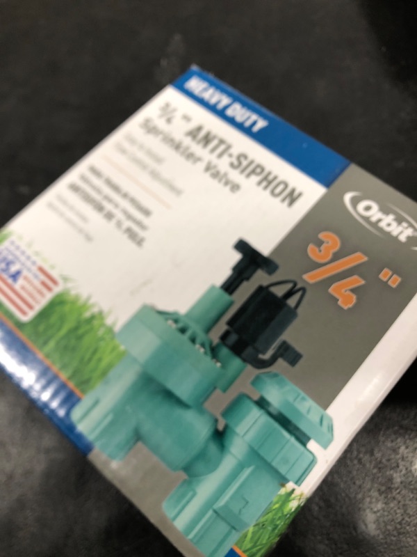 Photo 1 of 1-Pack Orbit 57623 3/4" FPT 100 Series Anti-Siphon Automatic Sprinkler Valve with Flow Control
