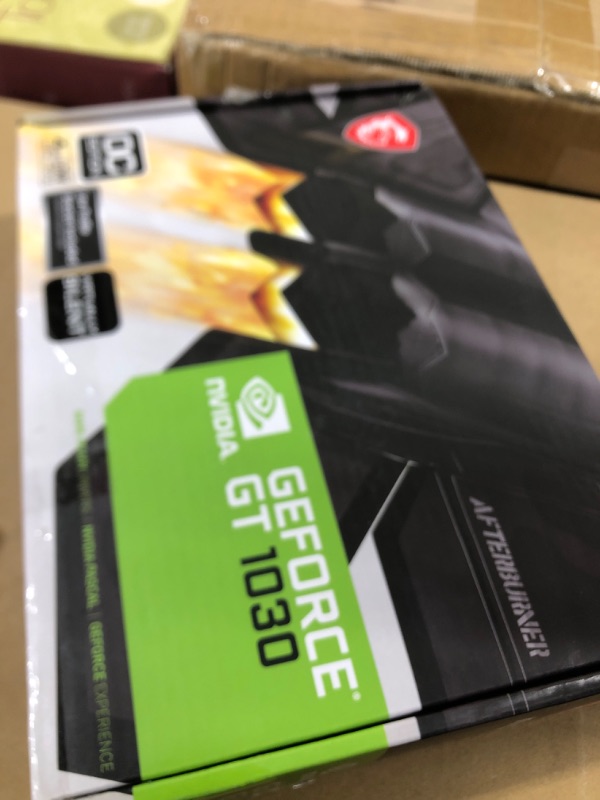 Photo 1 of MSI GeForce GT 1030 4GHD4 LP OC Gaming Graphics Card - 4GB GDDR4, 2100 MHz, PCI Express 3.0 x16, 64 bit, DP, HDMI
