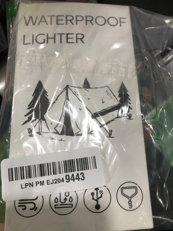 Photo 1 of 2 Pack Waterproof Lighter Outdoor Windproof Torch Lighters Dual Arc Butane Electric Lighters USB Rechargeable Lighters Flameless Plasma Lighter Camping Hiking Adventure Survival Tactical Gear