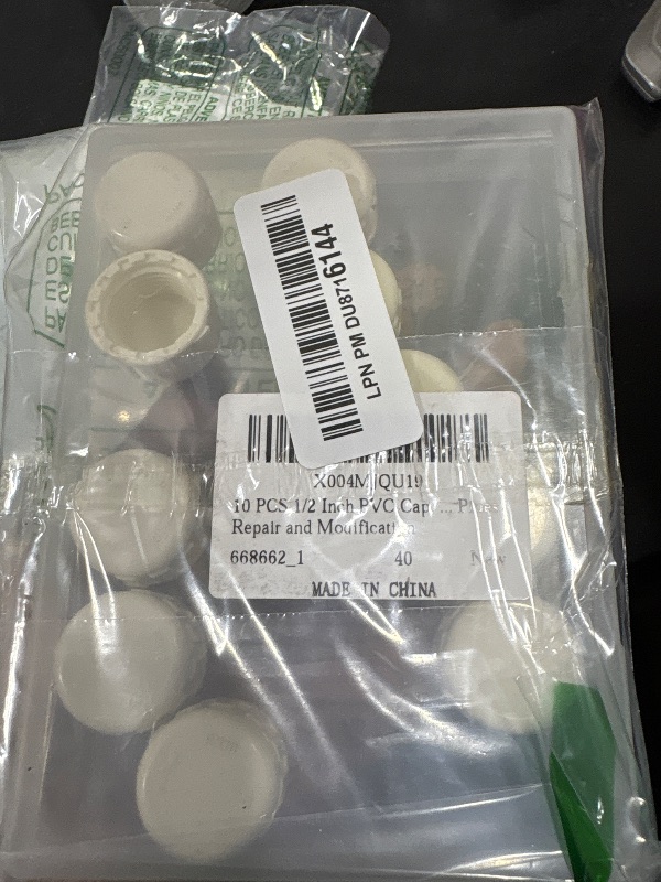 Photo 1 of 10 PCS 1/2 Inch PVC Cap, End Female Thread Cap, Sprinkler Garden Hose Caps, Sprinkler Head Caps for Emale Thread Repair and Modification