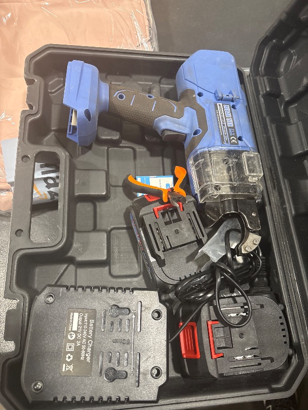 Photo 1 of NEWTRY Automatic Rebar Tie Gun Cordless Rebar Tying Machine for ?0.3"-1.33" Battery Powered 21V with 2pcs 2000mAh Batteries 360ft Wire Coils