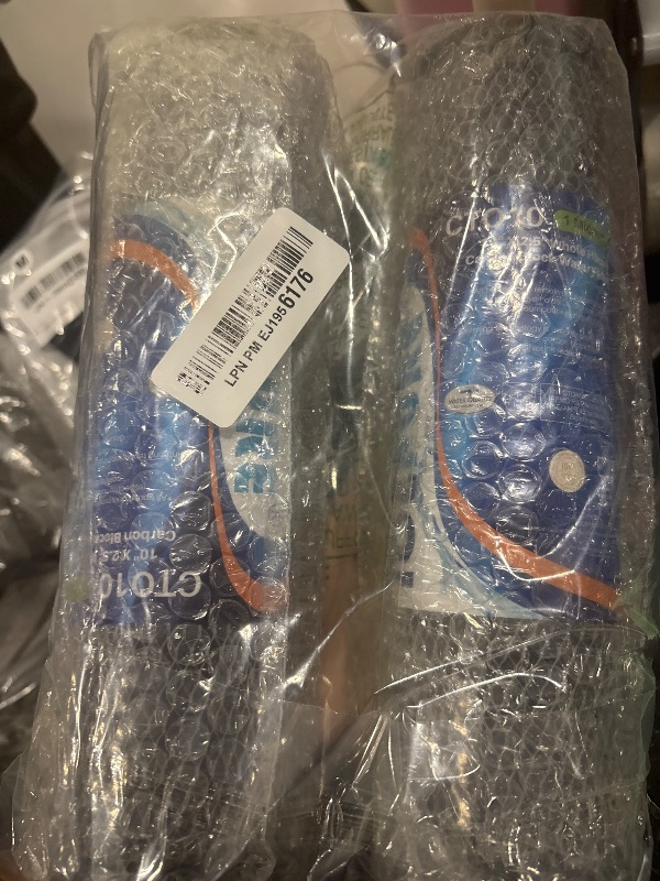 Photo 1 of ICEPURE 1 Micron 2.5" x 10" Whole House CTO Carbon Sediment Water Filter Cartridge Compatible with DuPont WFPFC8002, WFPFC9001, SCWH-5, WHCF-WHWC, WHCF-WHWC, FXWTC, CBC-10, RO Unit, Pack of 2
