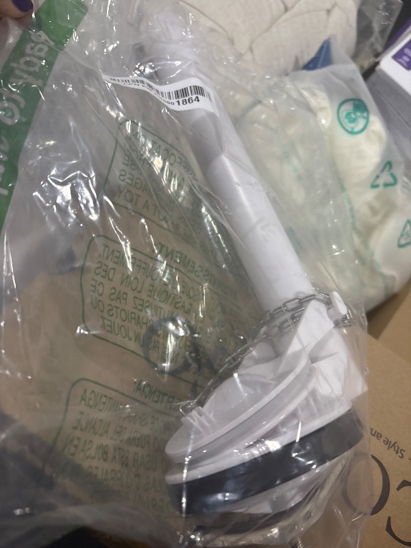 Photo 1 of Lychee Light Toilet Flush Valve Assembly for One-Piece Toilets with Flapper and Chain 3-Inch Replacement Parts, Repair Kit, Easy Install.