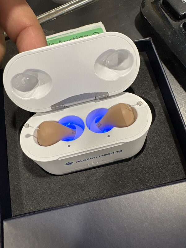 Photo 1 of Audien ATOM PRO 2 Wireless Rechargeable OTC Hearing Aid, Premium Comfort Design and Nearly Invisible