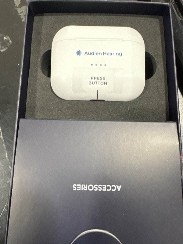 Photo 1 of Audien ATOM PRO 2 Wireless Rechargeable OTC Hearing Aid, Premium Comfort Design and Nearly Invisible