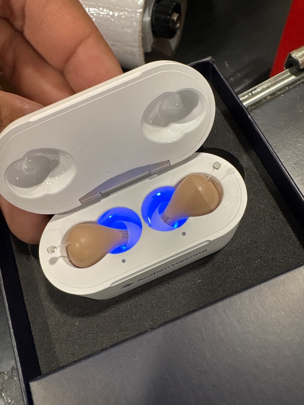 Photo 1 of Audien ATOM PRO 2 Wireless Rechargeable OTC Hearing Aid, Premium Comfort Design and Nearly Invisible