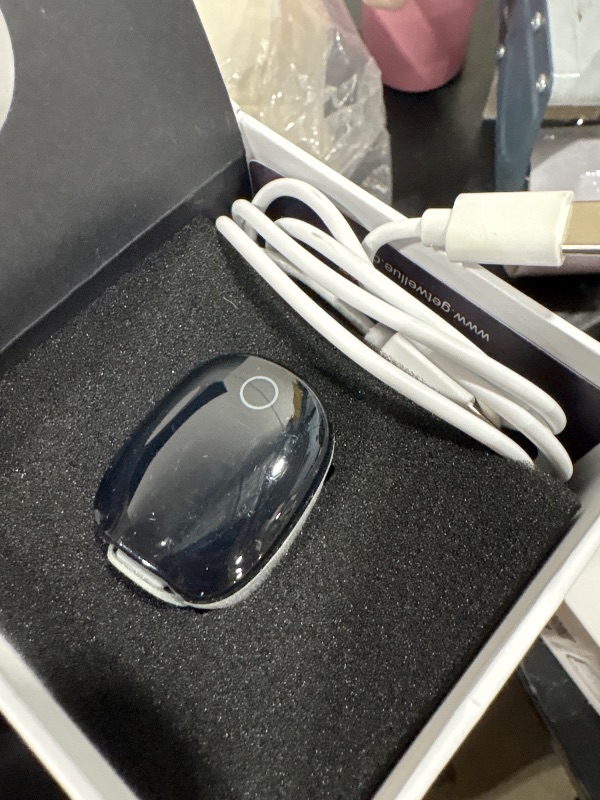Photo 1 of Wellue O2Ring-S Oxygen Monitor with Vibration Reminder, Bluetooth Pulse Oximeter Tracks SPO2 and Pulse Rate, 24 hrs Battery Life, 4*10 Hours Built-in Memory, Rechargeable Pulse Ox with Free PC & APP